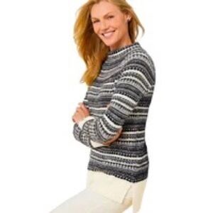 Talbots Wool Blend Mock Neck Sweater SZ Small